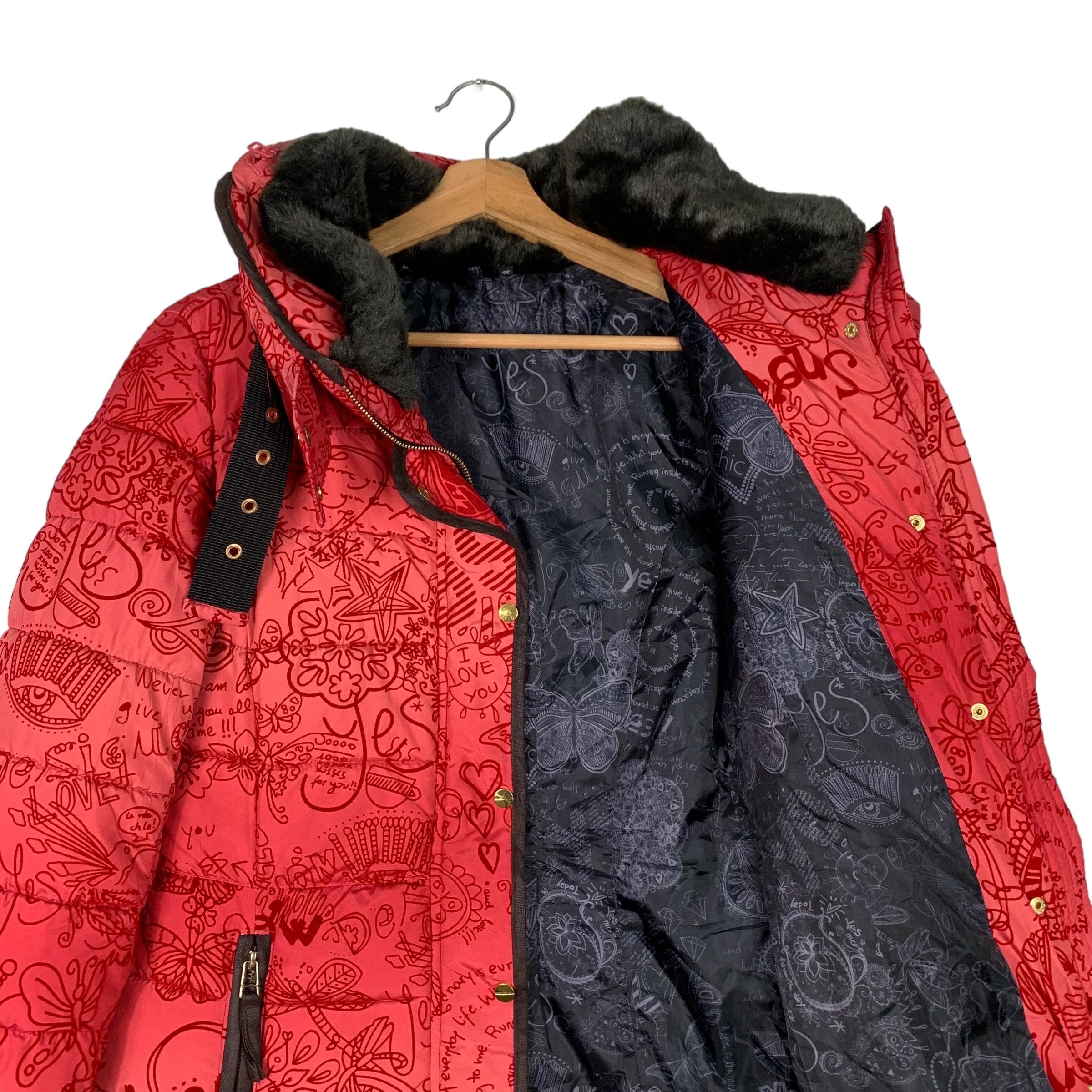 新品未使用　desrgual 芸者フェイス切り返しコート　サイズ44（XL） Z-DRAGON】 78164 ロングスリーブ＜名入れ刺繍加工不可＞[2023年