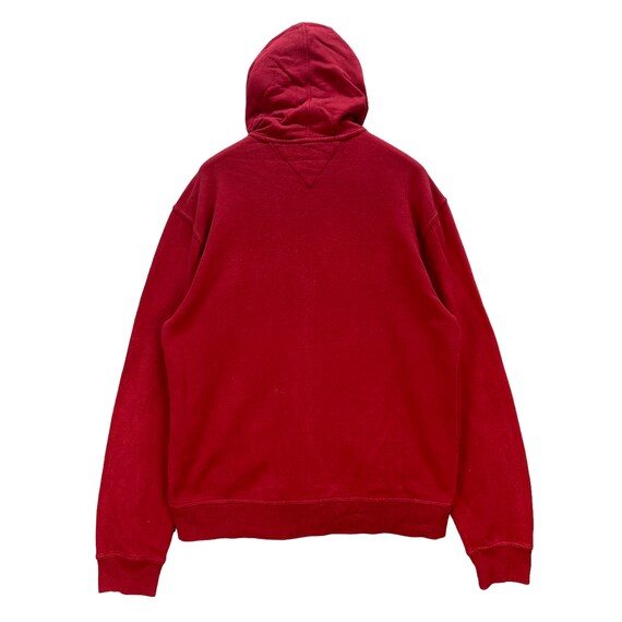 Vintage TOMMY HILFIGER Spellout Big Logo Red Zipper Hoodies