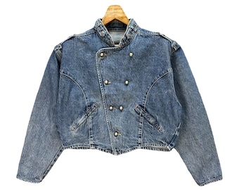 Vintage Denim Jean Jacket - BLUE WILLI'S Made in Denmark - Women's