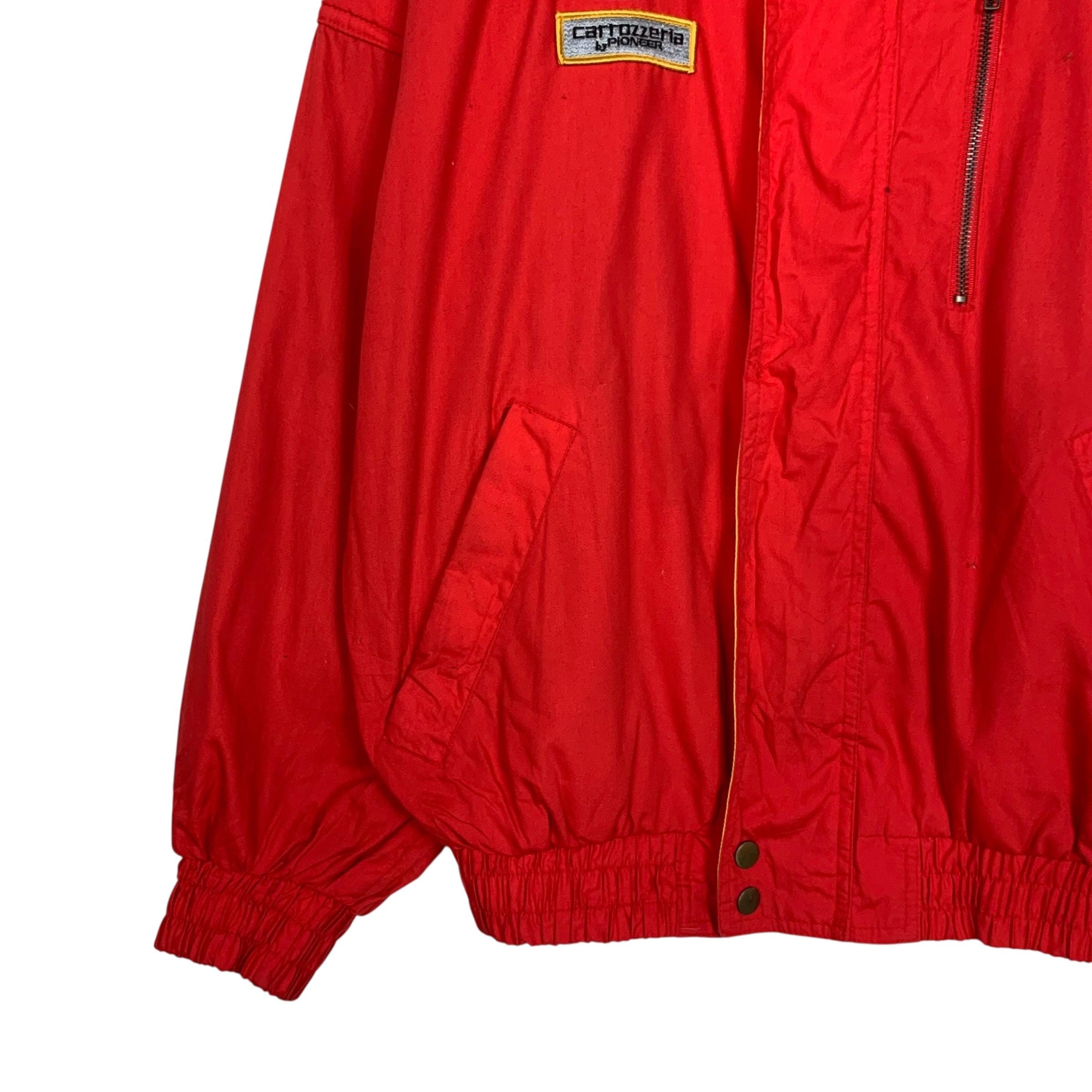 Vintage 90's CARROZZERIA PIONEER Big Logo Red Jacket Size M
