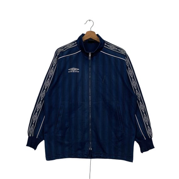 Vintage 90's UMBRO Side Tape Striped Track Jacket Size S #2799