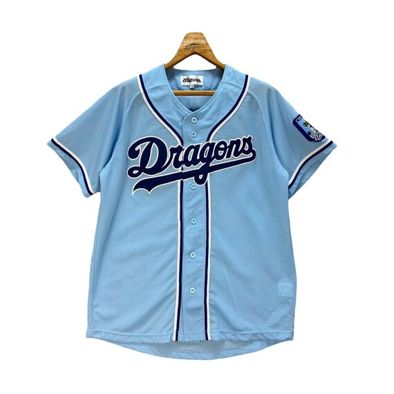 Vintage CHUNICHI DRAGON Spell Out Big Logo MIZUNO Jersey Size M-L