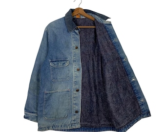 Vintage 80's BIG BEN by Wrangler Made in Usa Blanket Lined Denim