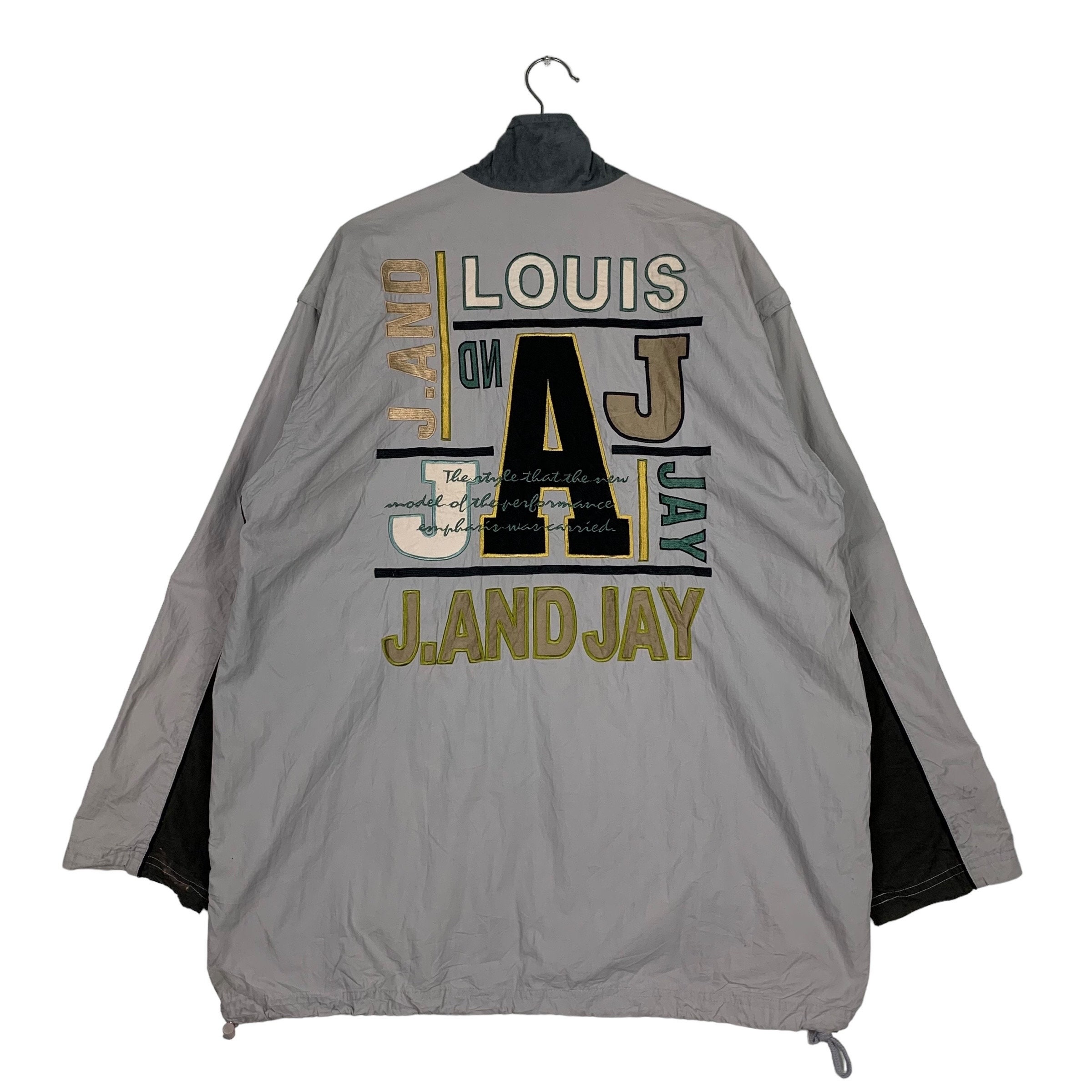 Vintage J. AND JAY Wide Villege Embroidery Big Logo Light