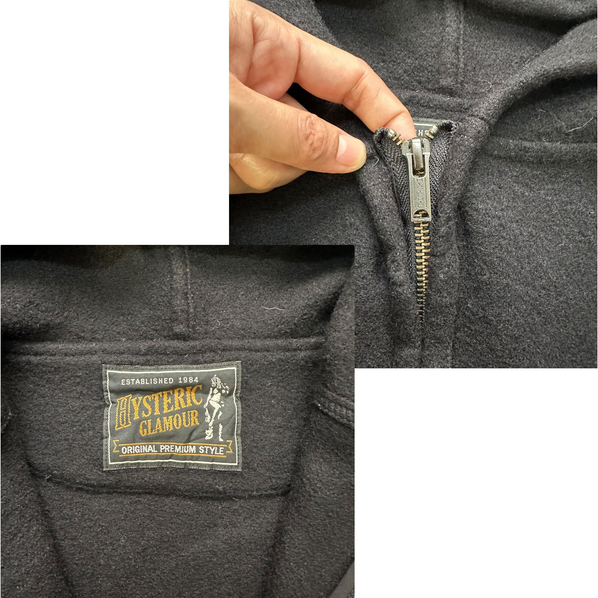 Vintage Hysteric Glamour Primaloft Wool Oversized Hoodie