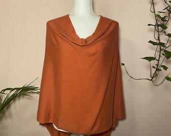 Handwoven Cashmere Poncho. 100% Cashmere