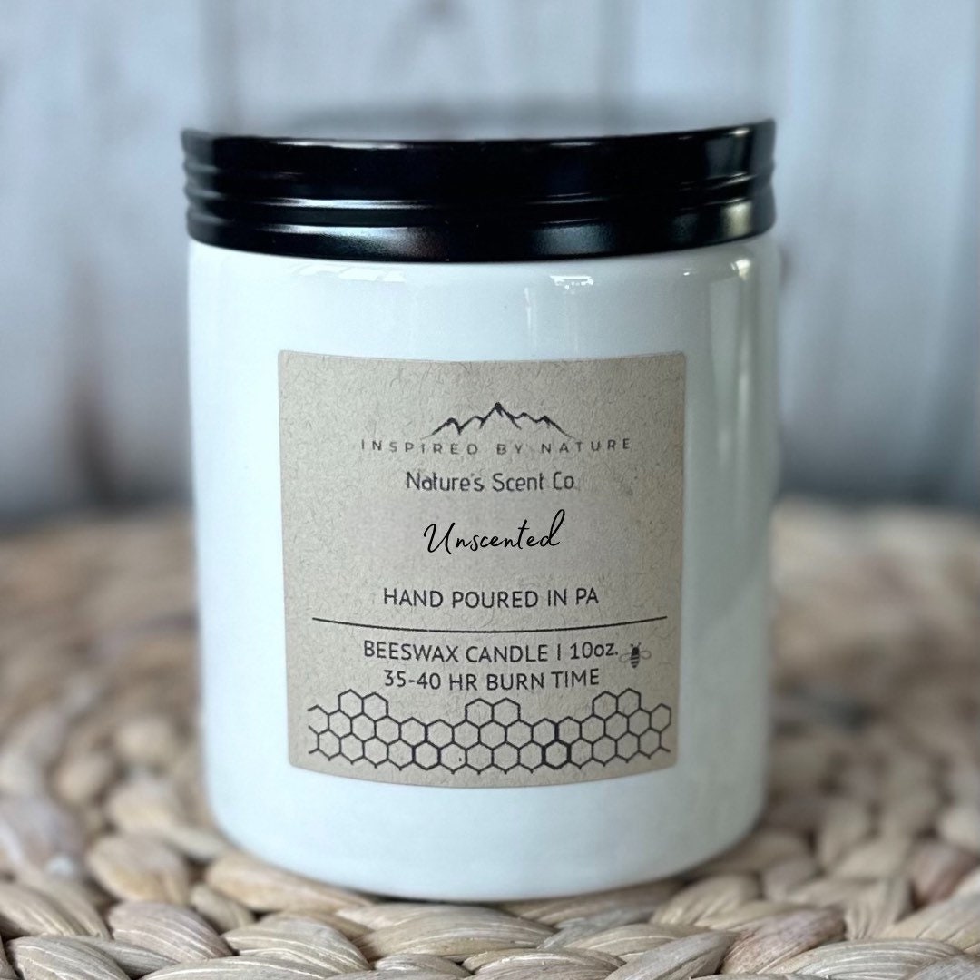 Unscented Beeswax Candles 100 Organic Beeswax Purifying Nontoxic