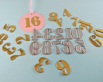 SXLFY Numbers 0-9 Metal Cutting Dies for Card Making and Scrapbooking Birthday DIY Craft Die Cuts