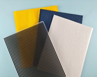 Stripes Embossing Folder - Paper Embossing - Paper Craft Embosser - Background Embossing Folders - Corrugated Paper D22
