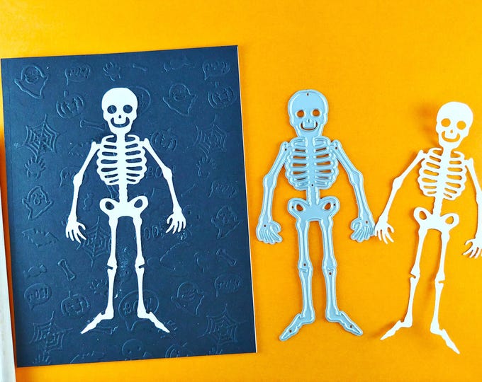 Skeleton Halloween Craft Cutting Dies - Metal Cutting Die - Cute Halloween Crafts - Card Making - Halloween Die Cuts - Craft Cutting Die H03