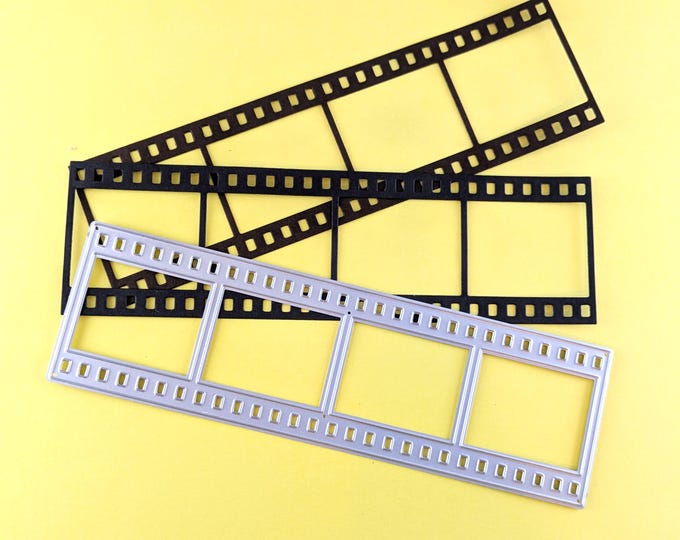 Film Strip Cutting Die - Movie Strip Metal Dies - Metal Crafting Dies - Film Strip for Scrapbooking - Card Making Dies - Movie Theme M24