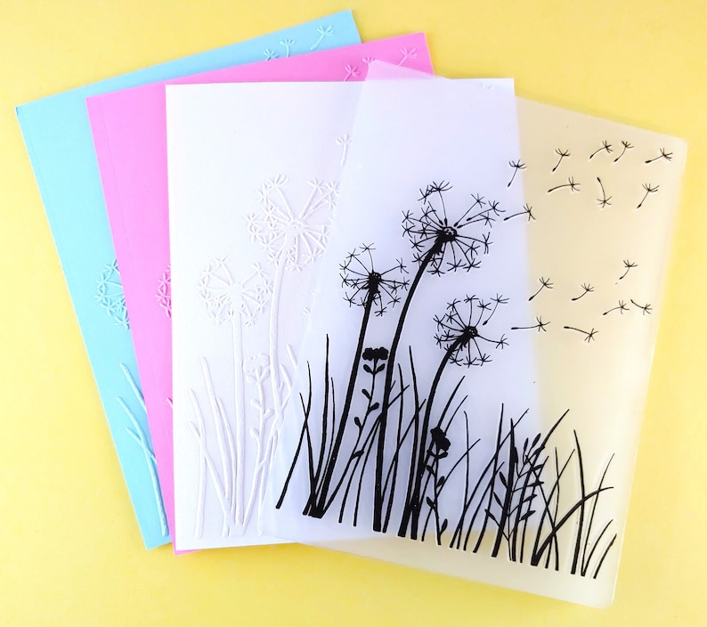 Dandelions Embossing Folder - Paper Embossing - Paper Craft Embosser ...
