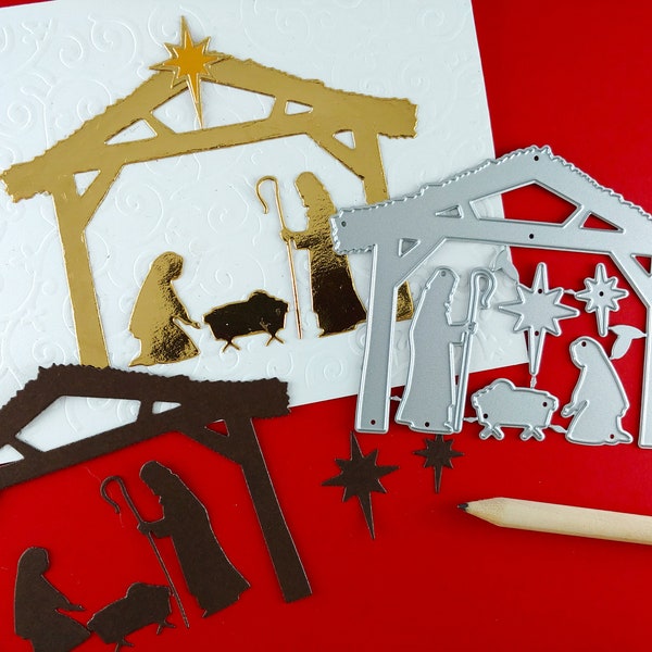 Nativity Die Cut Etsy