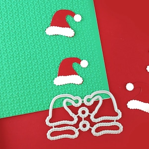 Little Santa Hats Cutting Dies - Christmas Craft Die -Santa Crafts - Christmas Card Decor - Cute Santa Hat - C15