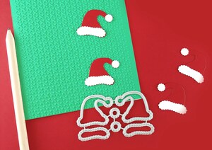 Matrice De Découpe Métal – Motif Chapeau De Noël – Pour Scrapbooking, Cartes, Artisanat Papier