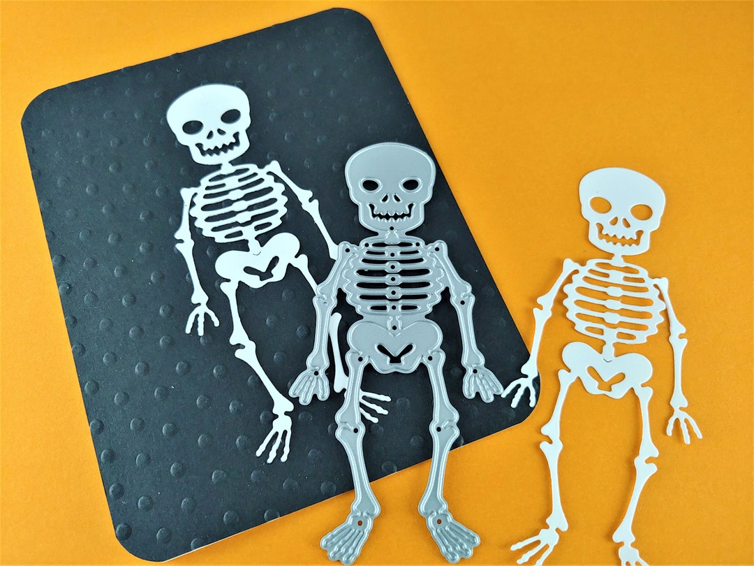 Skeleton Halloween Craft Cutting Dies Metal Cutting Die - Etsy