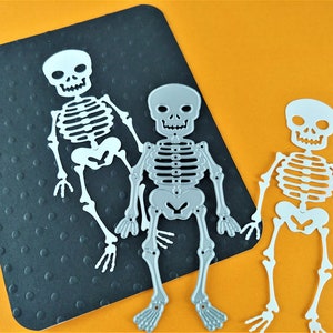Skeleton Halloween Craft Cutting Dies - Metal Cutting Die - Cute Halloween Crafts - Card Making - Halloween Die Cuts - Craft Cutting Die H03