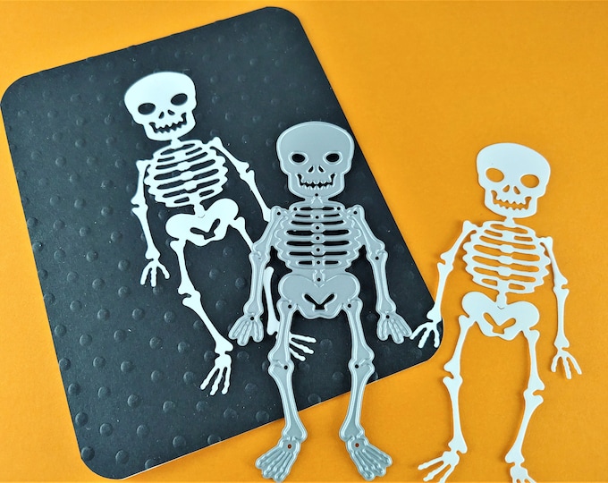 Skeleton Halloween Craft Cutting Dies - Metal Cutting Die - Cute Halloween Crafts - Card Making - Halloween Die Cuts - Craft Cutting Die H03
