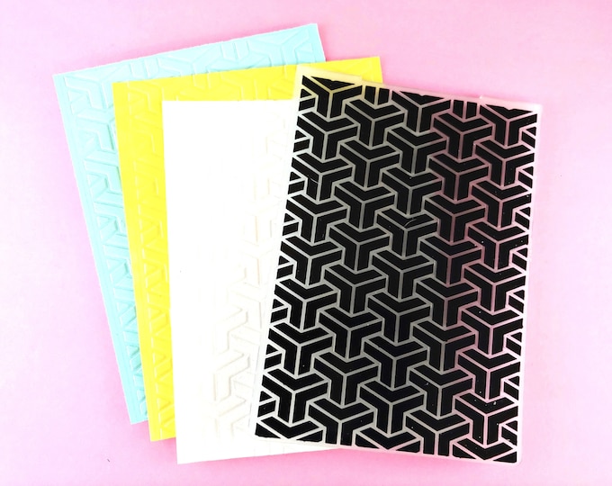 Geometric Embossing Folder - Paper Embossing - Paper Craft Embosser - Background Embossing Folders D09