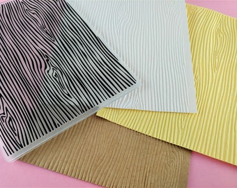 Wood Grain Embossing Folder - Paper Embossing - Paper Craft Embosser - Background Embossing Folders D25