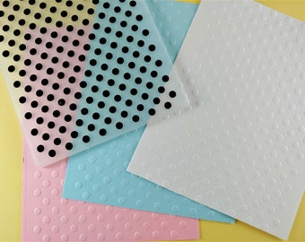 Polka Dot Embossing Folder - Paper Embossing - Paper Craft Embosser - Background Embossing Folders D18
