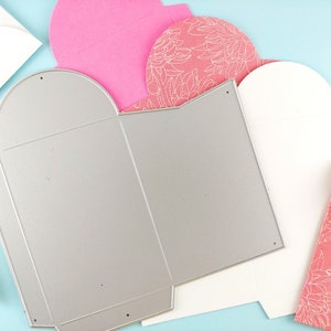Matrices de découpe pour porte-cartes - Petite enveloppe - Matrices de découpe en métal pour travaux manuels - Carte cadeau - Coupe-enveloppes pour porte-cartes M19