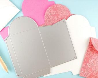 Gift Card Holder Cutting Dies - Small Envelope - Metal Dies for Crafting - Gift Card Present - Card Holder Envelope Cutter M19
