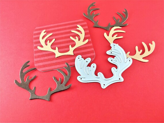 Reindeer Antler Metal Cutting Dies Christmas Metal Craft Die Antler Craft  Dies Deer Antlers Metal Crafting Dies for Card Making C05 