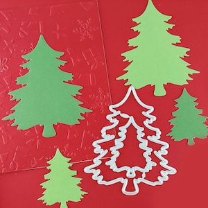 Christmas Trees Cutting Die - Pine Trees Craft Die - Xmas Tree Metal Crafting Die - Holiday Metal Craft Die C19