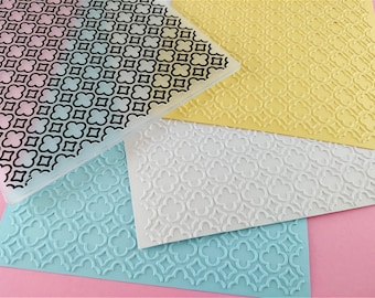 Quatrefoil Pattern Embossing Folder - Paper Embossing - Paper Craft Embosser - Background Embossing Folders D28