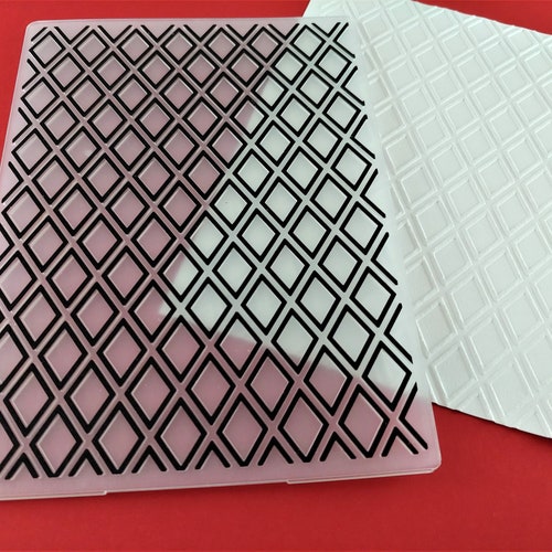 Dash Embossing Folder Background Embossing Folders Paper Etsy