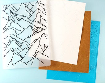 Mountain Embossing Folder - Paper Embossing - Paper Craft Embosser - Background Embossing Folders D14