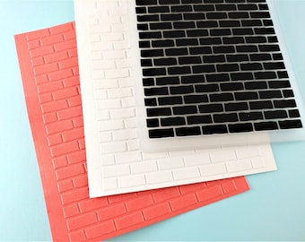 Brick Pattern Embossing Folder - Paper Embossing - Paper Craft Embosser - Background Embossing Folders - Brick Wall D01