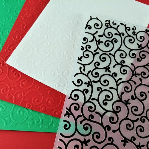Dash Embossing Folder Background Embossing Folders Paper Etsy