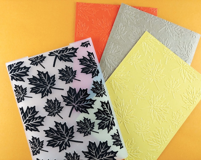 Fall Leaves Embossing Folder - Paper Embossing - Paper Craft Embosser - Background Embossing Folders D15