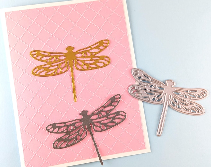 Dragonfly Cutting Dies - Dragonfly Metal Crafting Dies - Scrapbooking Die - Cardmaking - Insect Dies - Dragonfly Crafts A17