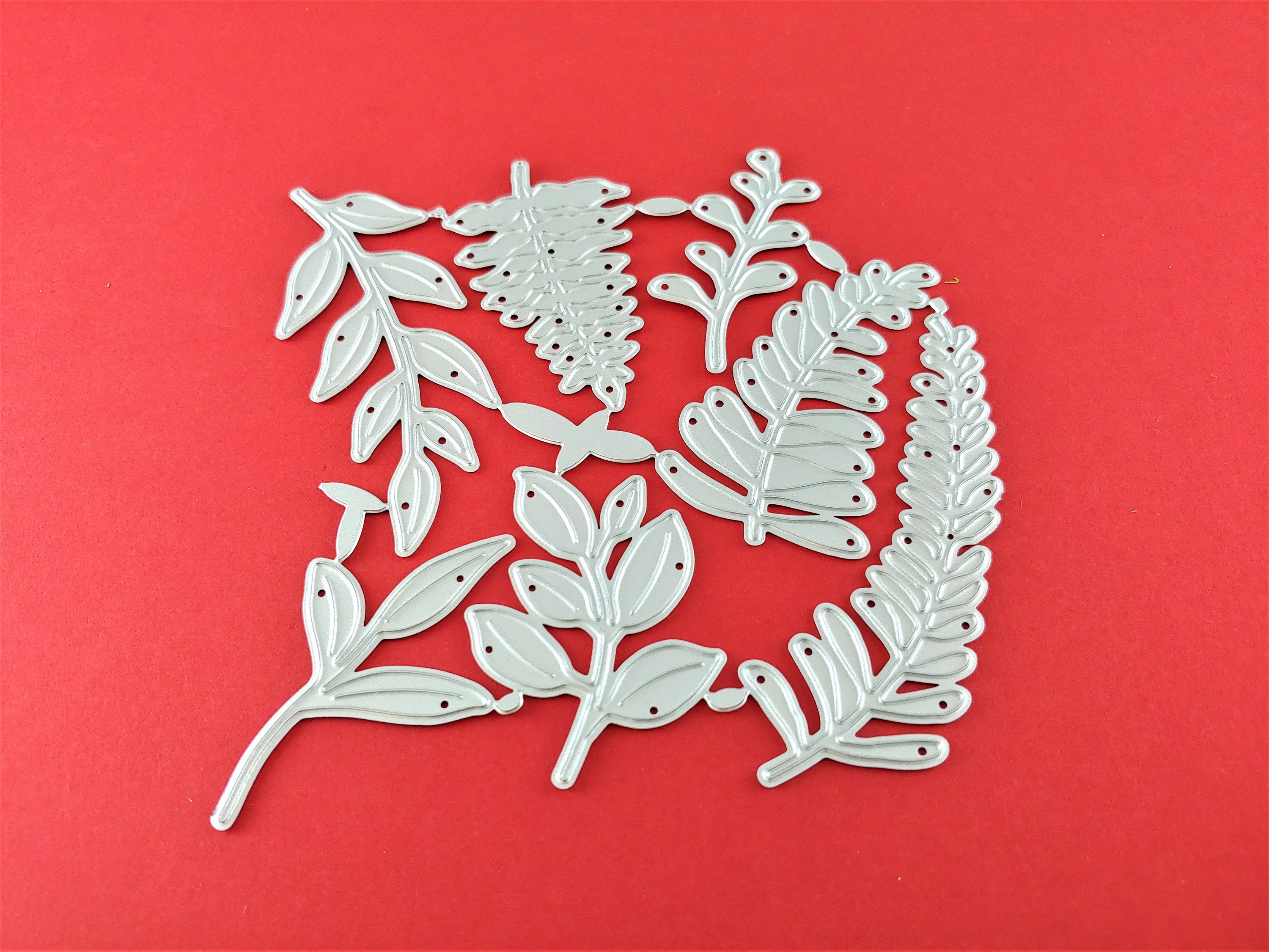 Leaves Metal Cutting Dies Leaf Metal Craft Dies Ferns Etsy