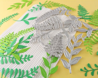 Leaves Metal Cutting Dies - Leaf Metal Craft Dies - Ferns - Leaves - Foliage - Metal Crafting Die N05