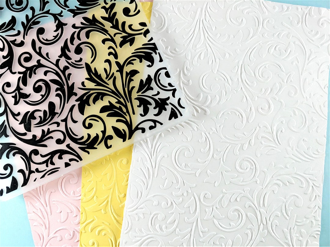 Embossed File Board Leaves Embossing Folder - Paper Embossing - Paper Craft Embosser ...