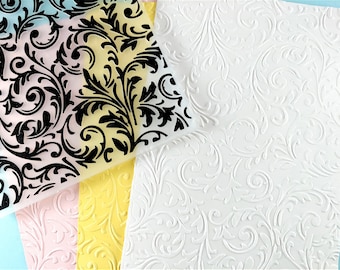 Leaves Embossing Folder - Paper Embossing - Paper Craft Embosser - Background Embossing Folders D29