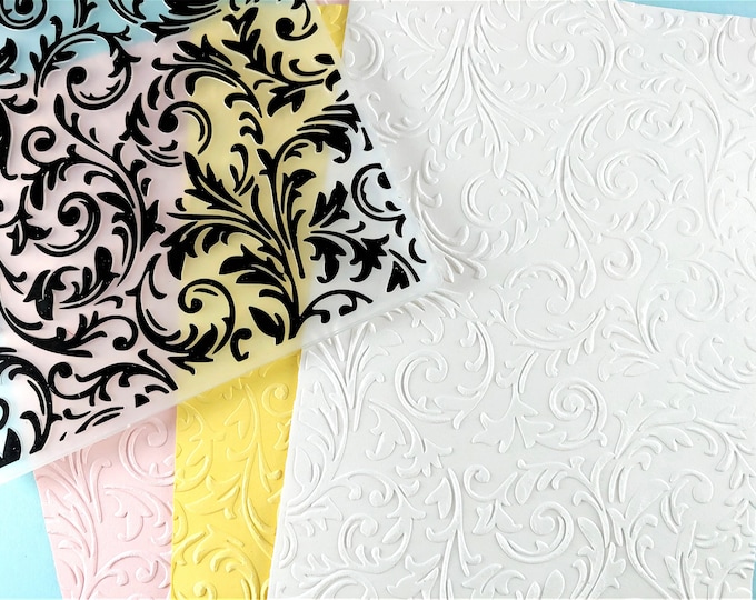 Leaves Embossing Folder - Paper Embossing - Paper Craft Embosser - Background Embossing Folders D29