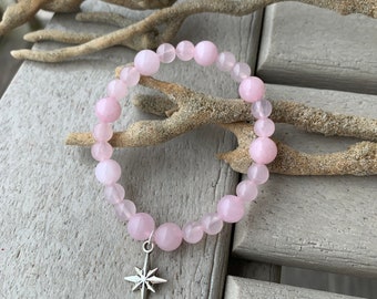 My North Star: Rose Quartz Beaded Bracelet