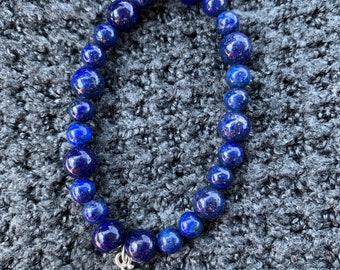Peace in Truth - Om Lapis Lazuli SemiPrecious Stone Bracelet