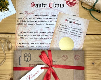 scratch to reveal Santa's letter | Personalised Children's Letter From Santa | Father Christmas Nice List