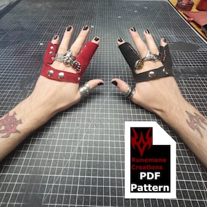 Hand Stitching Finger Guard PDF Pattern | Leather Finger Protectors | Leather Finger Grips for Stitching | Leather PDF Pattern Tutorial