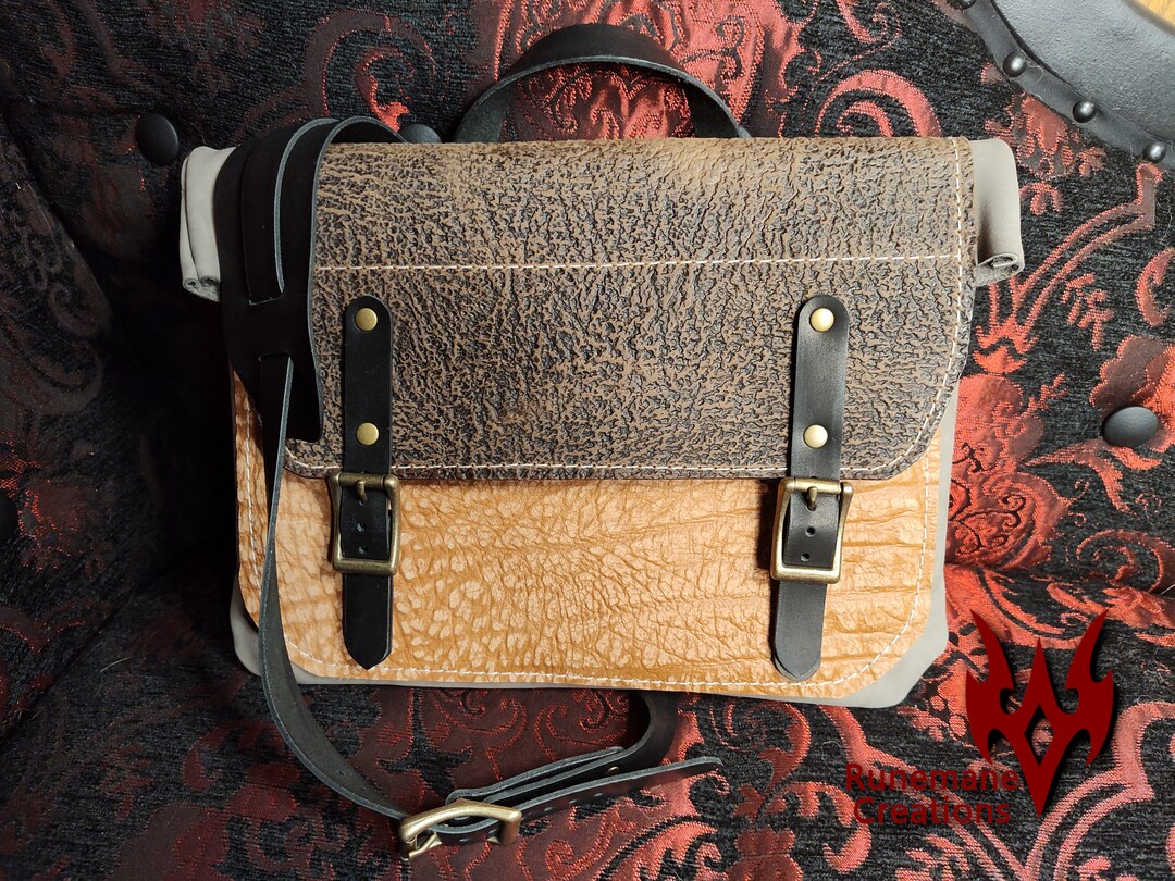 Buffalo Leather Messenger Bag Small Handmade Laptop Bag Etsy