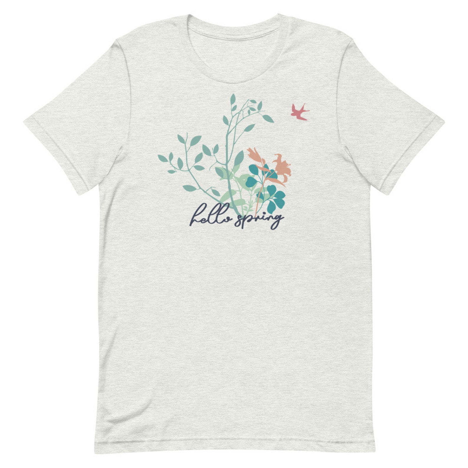 Hello Spring Tshirt Spring Shirt Flower Shirt Spring Etsy
