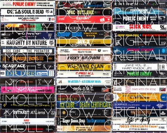 90er Jahre Hip Hop Musik 57 Cassette Tape einstellbar Wrap gerade dünne Becher. Sublimationsdesign-Vorlagen, gerader PNG Digital Download.