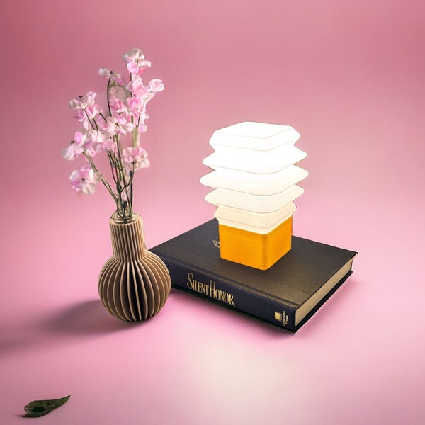 Small Modern Table Lamp for Bedroom - Bedside Lamps for Nightstand, Minimalist Light Lamp, Desk Reading Lamp for Kids Room Living room