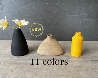 Minimalist Matte Mini Sustainable Vase Collection, Vases Decor, Vases for flower, Bud Vase, Desk Decor, Home Gifts, Shelf Decor.